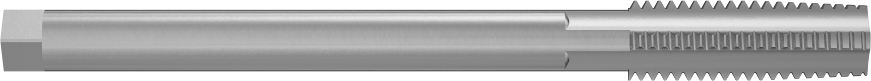 Uzun Menzilli Kılavuz, Yüksek Hızlı Çelik, Konik Pah, 9/16“-12 Boyut x 1-21/32” Uzunlukta Diş