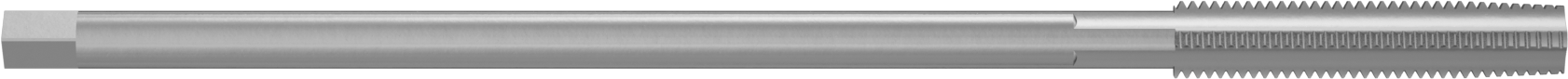 Uzun Menzilli Kılavuz, Yüksek Hızlı Çelik, Konik Pah, 1/4“-28 Boyut x 1-1/4” Uzunlukta Diş