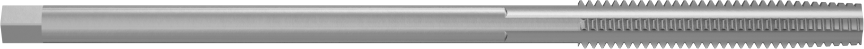Uzun Menzilli Kılavuz, Yüksek Hızlı Çelik, Konik Pah, 5/16“-18 Boyut x 1-13/16” Uzunlukta Dişli