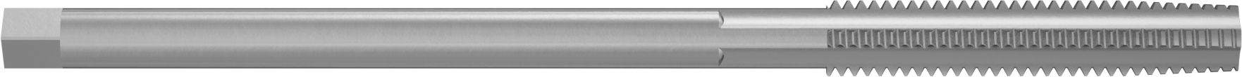 Uzun Menzilli Kılavuz, Kaplamasız Yüksek Hızlı Çelik, Konik Pah, 3/8“-16 Boyut x 2” Uzunlukta Diş