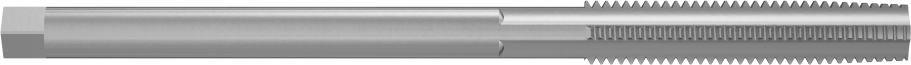 Uzun Menzilli Kılavuz, Yüksek Hızlı Çelik, Konik Pah, 1/2“-13 Boyut x 2-1/2” Uzun Diş