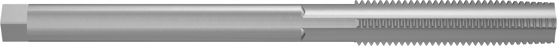 Uzun Menzilli Kılavuz, Yüksek Hızlı Çelik, Konik Pah, 3/4“-10 Boyut x 3-1/4” Uzunlukta Diş