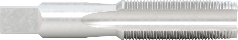Sol El Diş Açma Kılavuzu, Konik Pah, 1"-14 Diş Boyutu, 2-1/2" Diş Uzunluğu