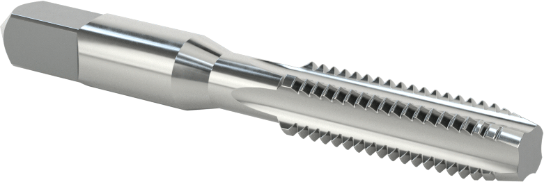 Sol El Diş Açma Kılavuzu, Standart Pah, 3/8"-16 Diş Boyutu, 1-1/4" Diş Uzunluğu