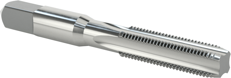 Sol El Diş Açma Kılavuzu, Standart Pah, 3/8"-24 Diş Boyutu, 1-1/4" Diş Uzunluğu