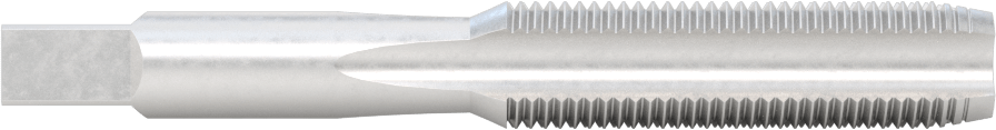 Sol El Diş Açma Kılavuzu, Standart Pah, 1/2"-20 Diş Boyutu, 1-21/32" Diş Uzunluğu