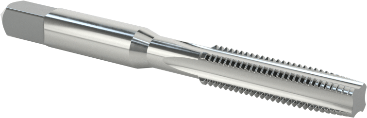 Sol El Diş Açma Kılavuzu, Konik Pah, 1/4"-28 Diş Boyutu, 1" Diş Uzunluğu