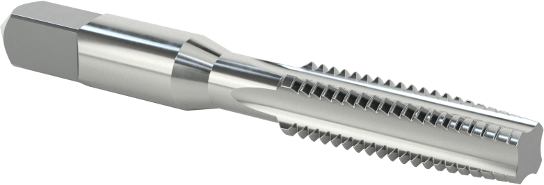 Sol El Diş Açma Kılavuzu, Konik Pah, 3/8"-16 Diş Boyutu, 1-1/4" Diş Uzunluğu