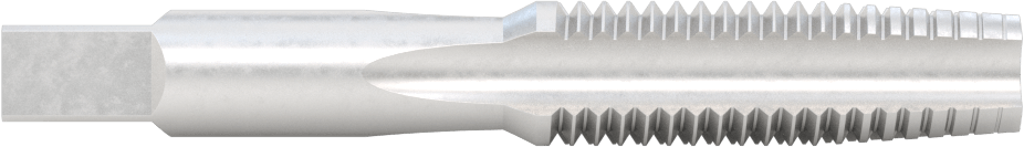 Sol El Diş Açma Kılavuzu, Konik Pah, 5/8"-11 Diş Boyutu, 1-13/16" Diş Uzunluğu