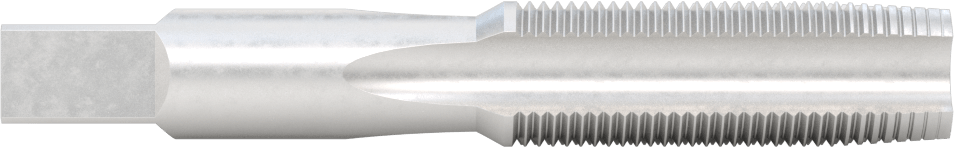 Sol El Diş Açma Kılavuzu, Konik Pah, 3/4"-16 Diş Boyutu, 2" Diş Uzunluğu
