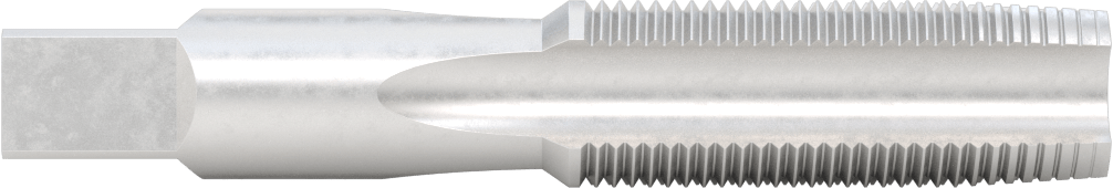 Sol El Diş Açma Kılavuzu, Konik Pah, 1"-12 Diş Boyutu, 2-1/2" Diş Uzunluğu