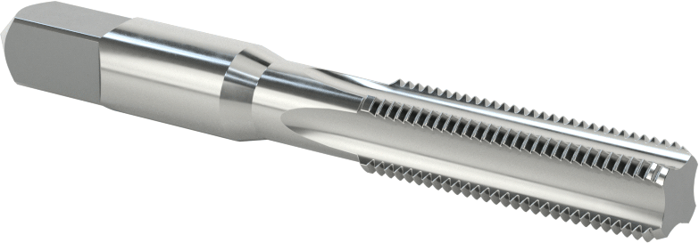 Sol El Diş Açma Kılavuzu, Alt Pah, 3/8"-24 Diş Boyutu, 1-1/4" Diş Uzunluğu