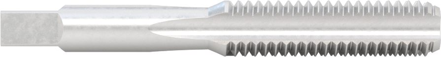 Sol El Diş Açma Kılavuzu, Alt Pah, 1/2"-13 Diş Boyutu, 1-21/32" Diş Uzunluğu