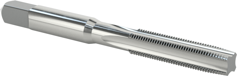 Sol El Diş Açma Kılavuzu, Konik Pah, 1/4"-40 Diş Boyutu, 1" Diş Uzunluğu