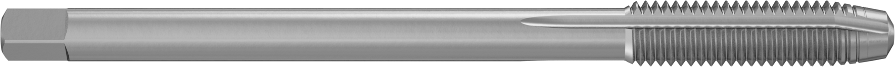 Uzun Uçlu Talaş Temizleme Kılavuzu, Yüksek Hızlı Çelik, M12 x 1,75 mm Dişli Boyutu, 1-21/32" Diş Uzunluğu