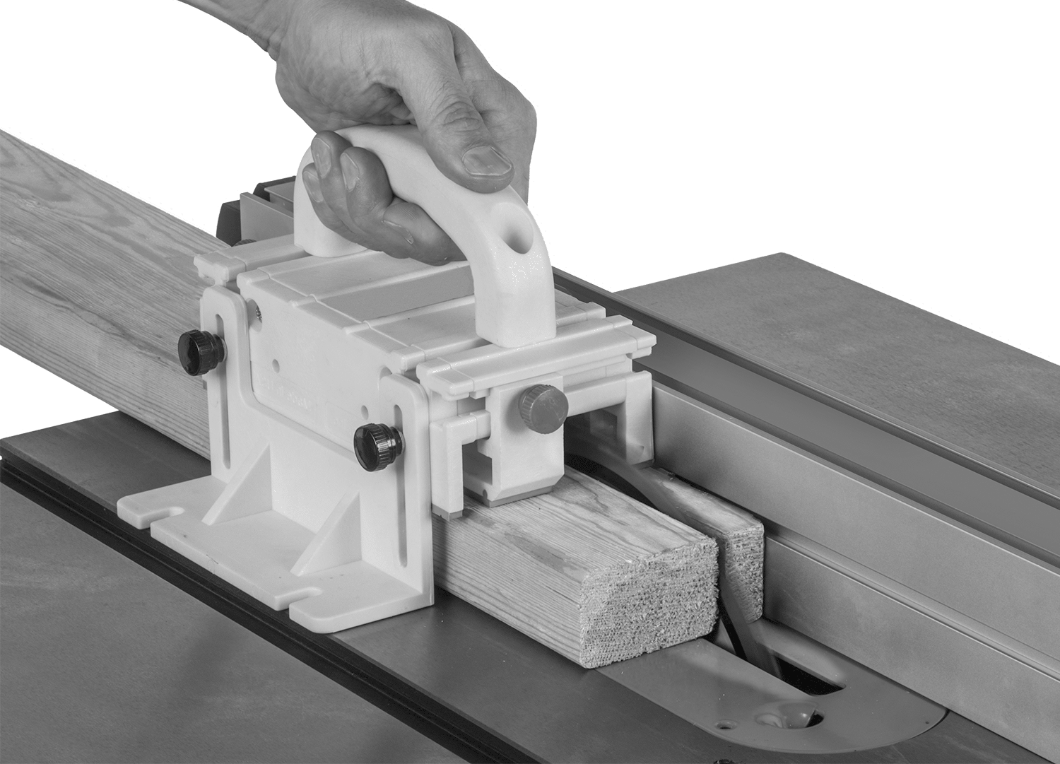 İtme Bloğu, 5-1/2“ Yükseklik x 8” Uzunluk x 6" Genişlik Toplam, 1/4" Minimum Kesme Genişliği