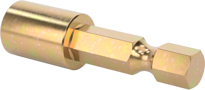 Bağlantı Elemanı Tutucu Somun Anahtarı Ucu, Darbe Tornavidaları için, 1/4" Altıgen Şaft, 1/4" Boyut