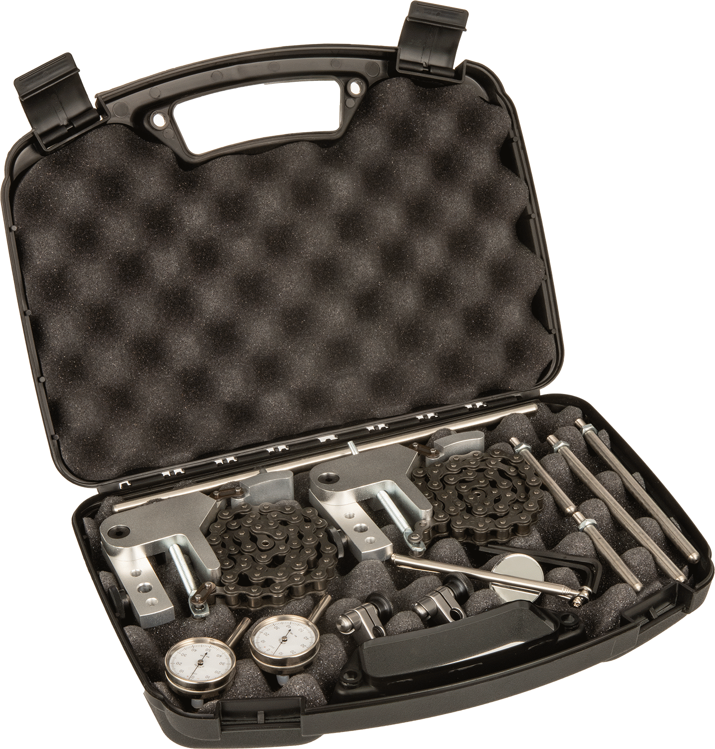 Mil Hizalama Zincir Kelepçesi, Dengeli Kadran Göstergeli Kit, Arka Piston