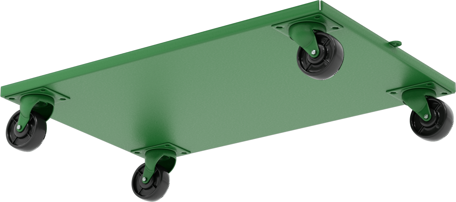 Katı Platformlu Çelik Taşıma Arabası, 1600 lbs. Kapasite, 36“ Uzunluk x 24” Genişlik x 6" Yükseklik Platform
