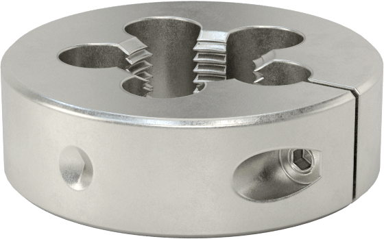 Karbon Çelik Vida Kalıbı, 2" OD, 3/4"-16 UNF Sol Diş