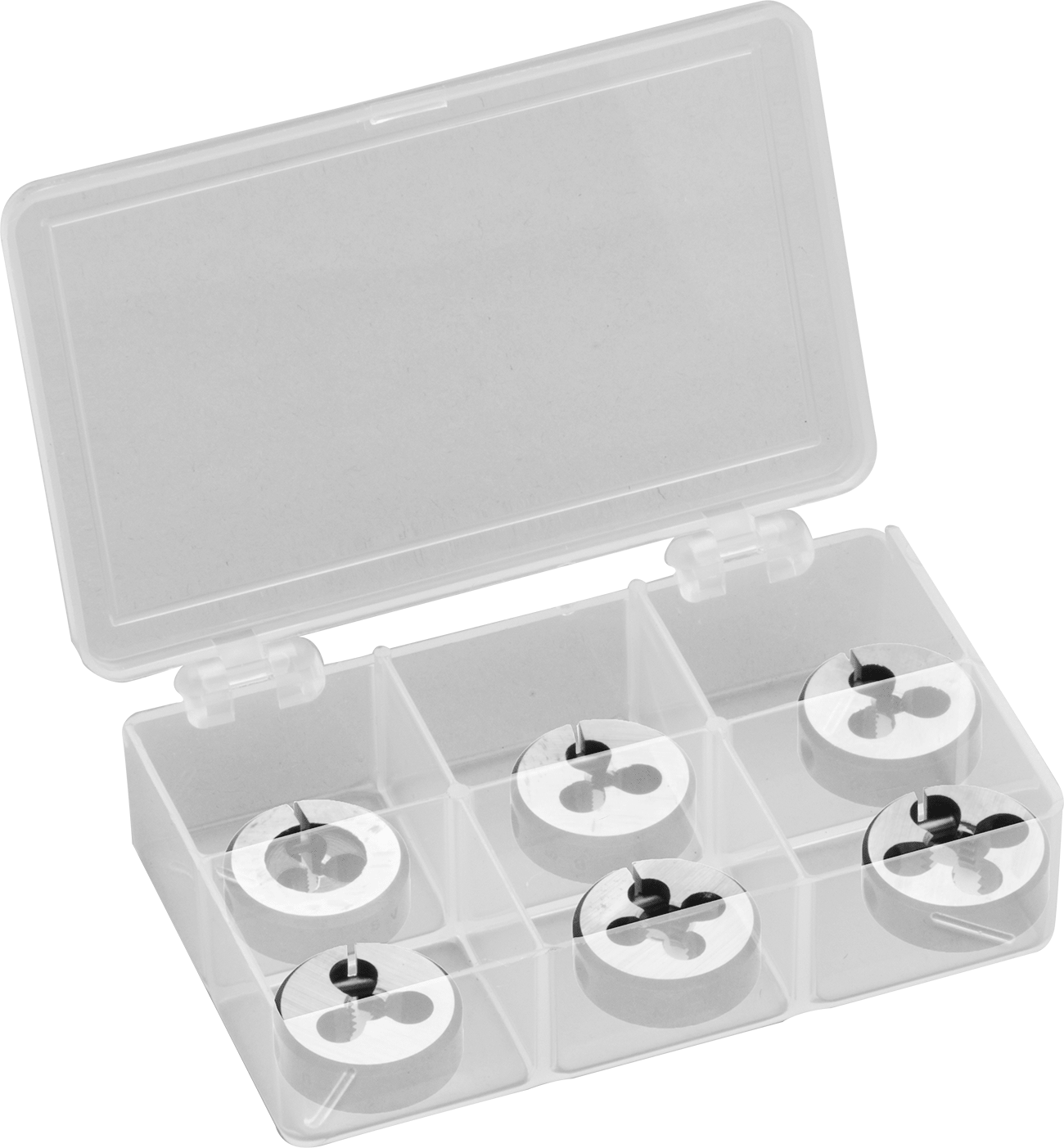 Kaplamasız Yüksek Hızlı Çelik Kalıp, 6 Parça Set, 1" OD, UNC Dişli