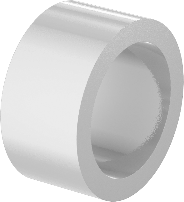 Neme Dayanıklı Asetal Kuru Çalışma Manşon Rulmanı, 3/4“ Mil Çapı ve 1” Gövde İç Çapı için, 1/2" Uzunluk
