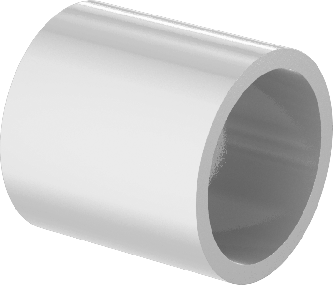 Neme Dayanıklı Asetal Kuru Çalışma Manşon Rulmanı, 1-1/4“ Mil Çapı ve 1-1/2” Muhafaza İç Çapı için, 1-1/2" Uzunluk