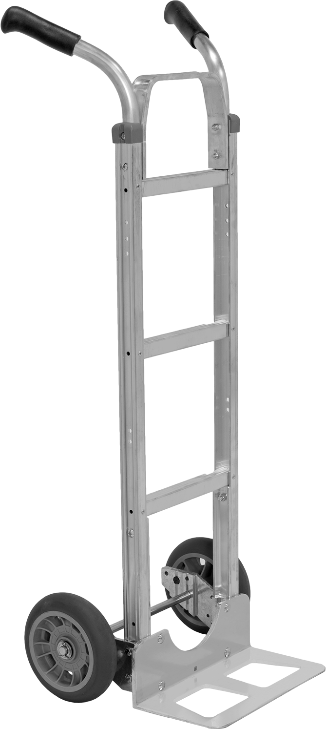 Alüminyum El Arabası, Çift Saplı, 14“ x 7-1/2” Açık Yük Plakası