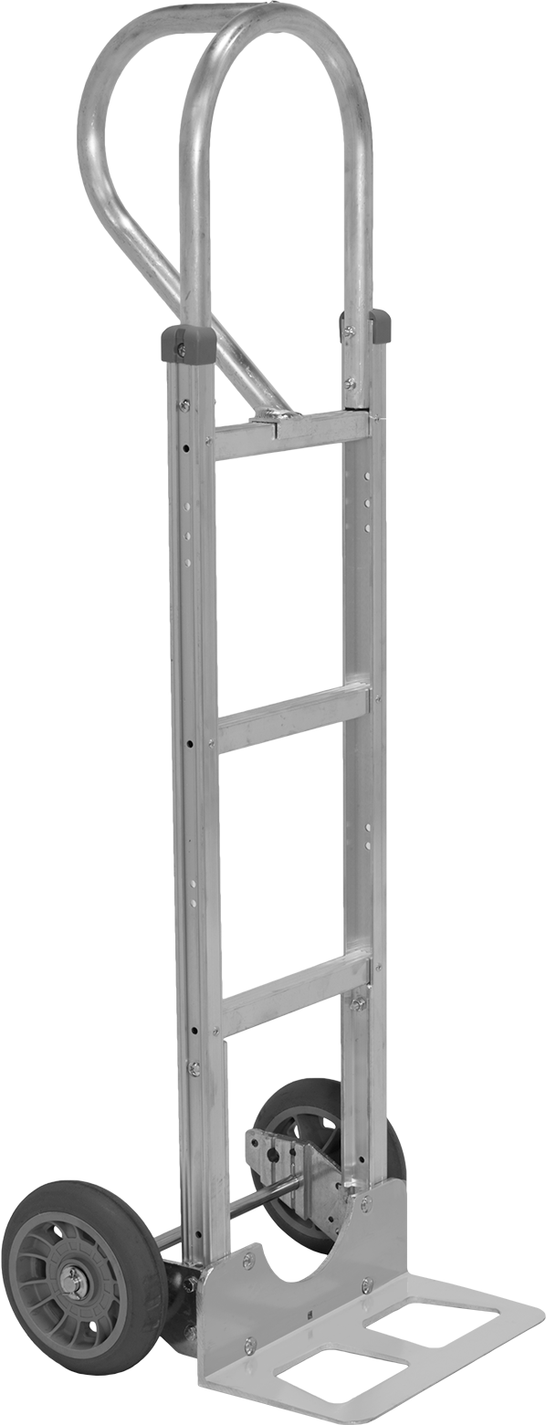 Alüminyum El Arabası, Merkez Döngü Kolu, 14“ x 7-1/2” Açık Yük Plakası