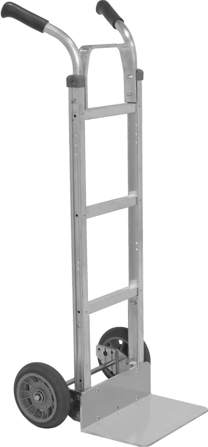 Alüminyum El Arabası, Çift Saplı, 14“ x 9” Katı Yük Plakası