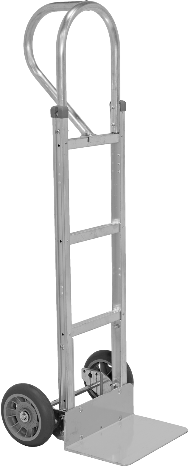 Alüminyum El Arabası, Merkez Döngü Kolu, 14“ x 9” Katı Yük Plakası