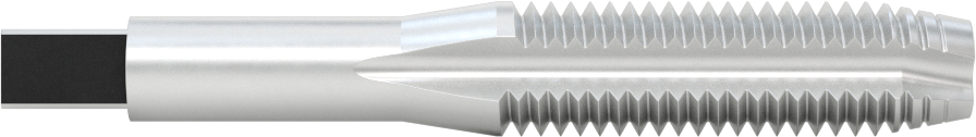 Büyük Boy Talaş Temizleme Kılavuzu, M12 x 1,75 mm Diş, 1-21/32" Diş Uzunluğu
