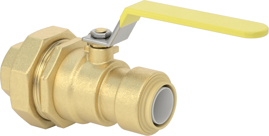 İçme Suyu için Açma/Kapama Vanası, 3/4" Boru İç Çapı Push-to-Connect için, 3/4 NPT Dişi Rakor