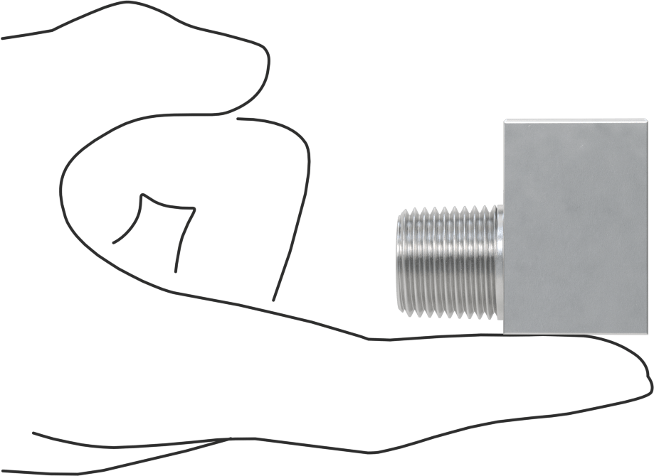 İngiliz Standardı Orta Basınçlı Alüminyum Boru Bağlantı Parçası, 90 Derece Dirsek Adaptörü, 1/2 BSPT Dişi x Erkek