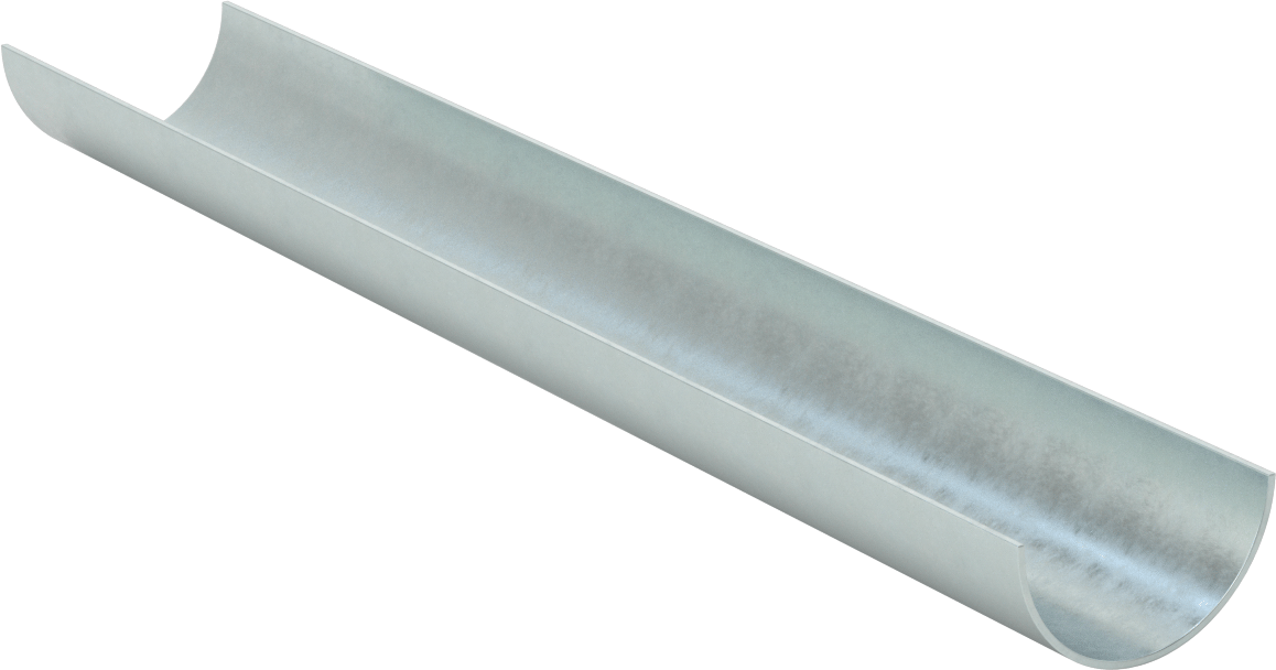 Döngü Askıları için Boru Tutucusu, Çinko Kaplı Çelik, 1-7/8" ID