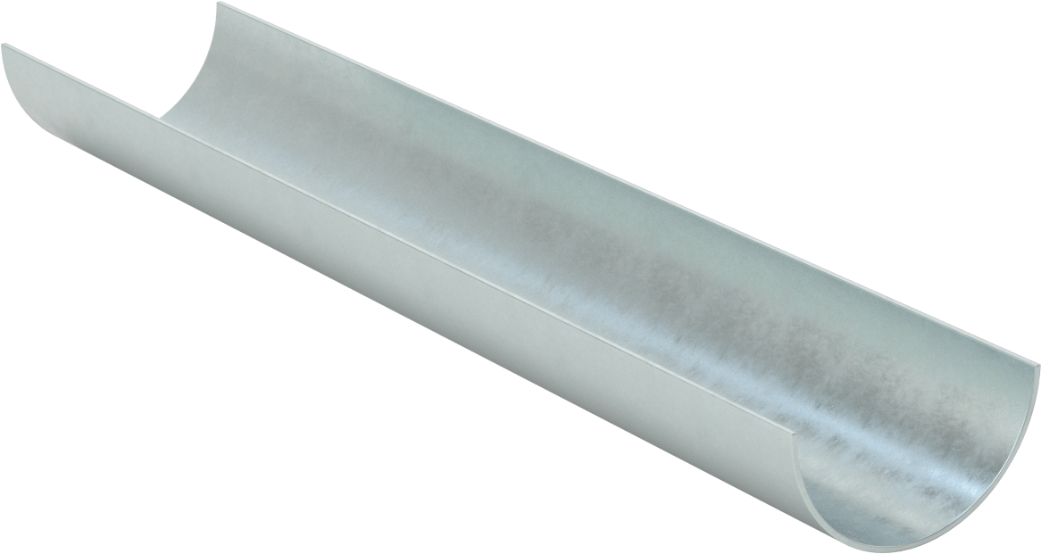Döngü Askıları için Boru Tutucusu, Çinko Kaplı Çelik, 2-3/8" ID
