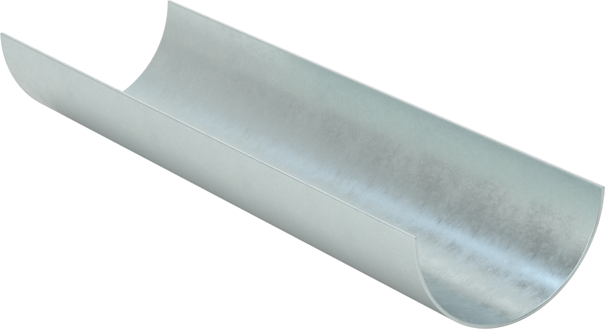 Döngü Askıları için Boru Tutucusu, Çinko Kaplı Çelik, 3-1/2" ID