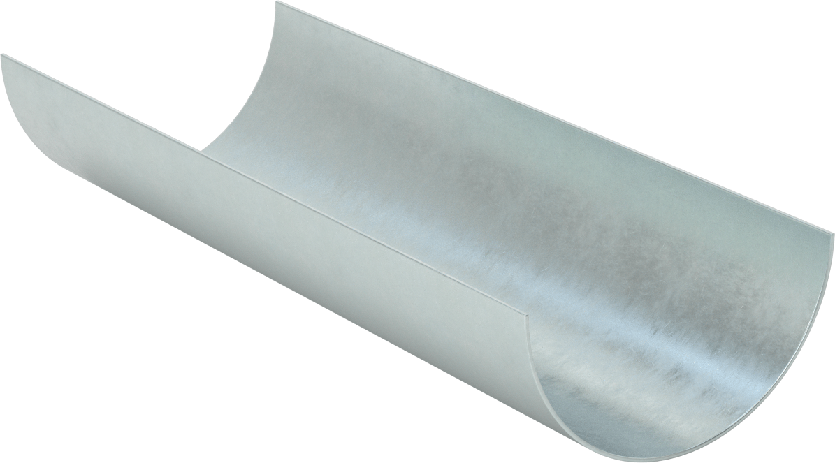 Döngü Askıları için Boru Tutucusu, Çinko Kaplı Çelik, 4-1/2" ID