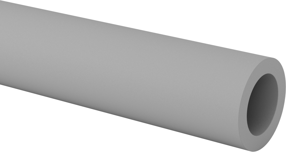 Aşınmaya ve Kimyasallara Dayanıklı PEEK Tüp, 1/4" Duvar Kalınlığı, 1-1/2" OD, 1" ID