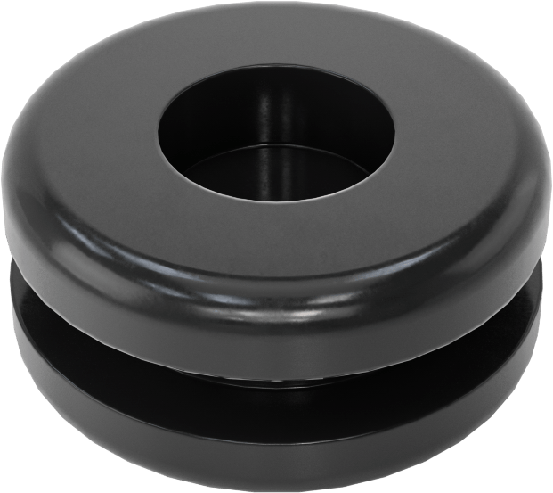 Boyuna Kesilmiş Grometler, SBR Kauçuk, 5/8“ Delik ve 1/8” Kalınlık için, 1/64-3/8" ID