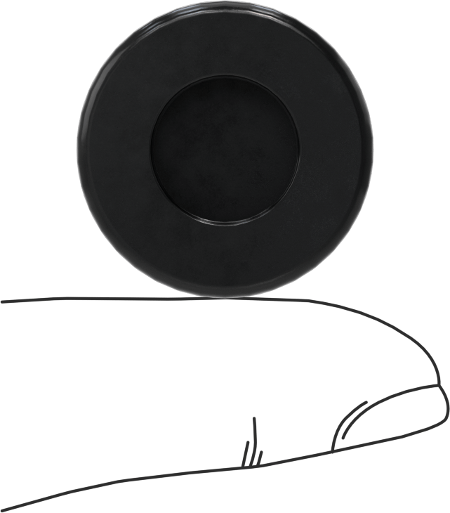 Boyuna Kesilmiş Grometler, SBR Kauçuk, 3/4“ Delik ve 3/32” Kalınlık için, 1/64-1/2" ID