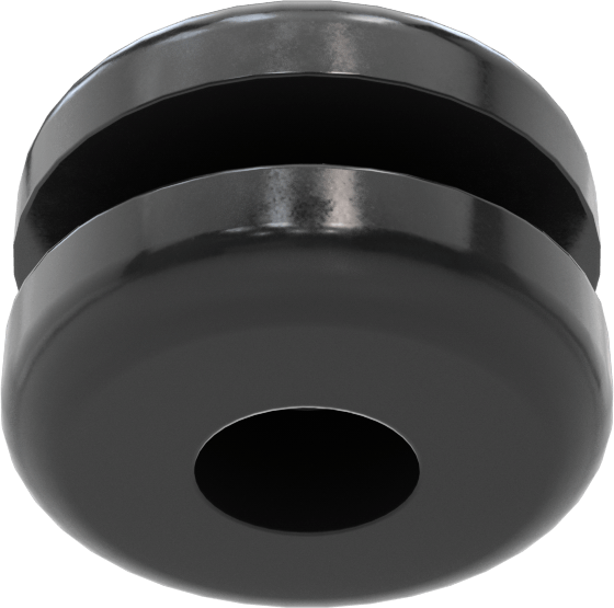 Boyuna Kesilmiş Grometler, SBR Kauçuk, 3/16“ Delik ve 1/16” Kalınlık için, 1/64 - 1/8" ID