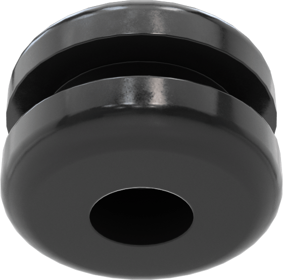 Boyuna Kesilmiş Grometler, SBR Kauçuk, 1/4“ Delik ve 1/16” Kalınlık için, 1/64 - 1/8" ID