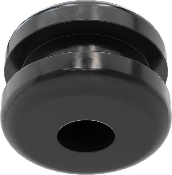 Boyuna Kesilmiş Grometler, SBR Kauçuk, 7/16“ Delik ve 1/8” Kalınlık için, 1/64 - 3/16" ID