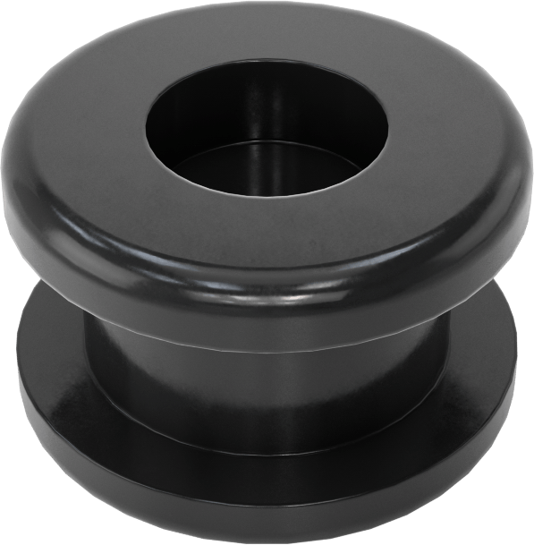 Boyuna Kesilmiş Grometler, SBR Kauçuk, 1/2“ Delik ve 1/4” Kalınlık için, 1/64 - 5/16" ID