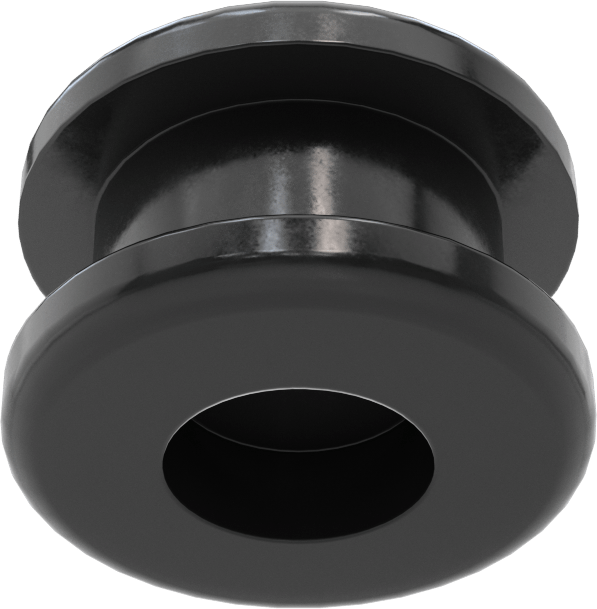 Boyuna Kesilmiş Grometler, SBR Kauçuk, 1/2“ Delik ve 1/4” Kalınlık için, 1/64 - 5/16" ID