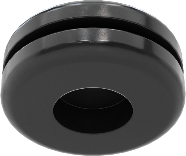 Boyuna Kesilmiş Grometler, SBR Kauçuk, 5/8“ Delik ve 1/16” Kalınlık için, 1/64 - 3/8" ID