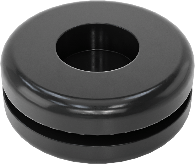 Boyuna Kesilmiş Grometler, SBR Kauçuk, 5/8“ Delik ve 1/16” Kalınlık için, 1/64 - 3/8" ID