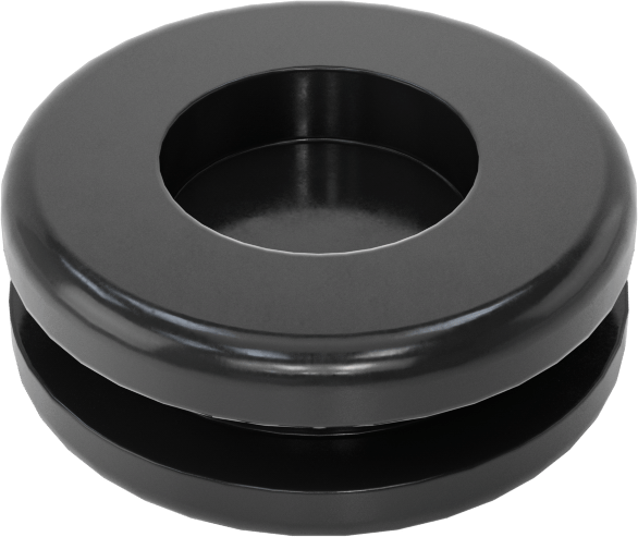 Boyuna Kesilmiş Grometler, SBR Kauçuk, 3/8“ Delik ve 1/16” Kalınlık için, 1/64 - 1/4" ID