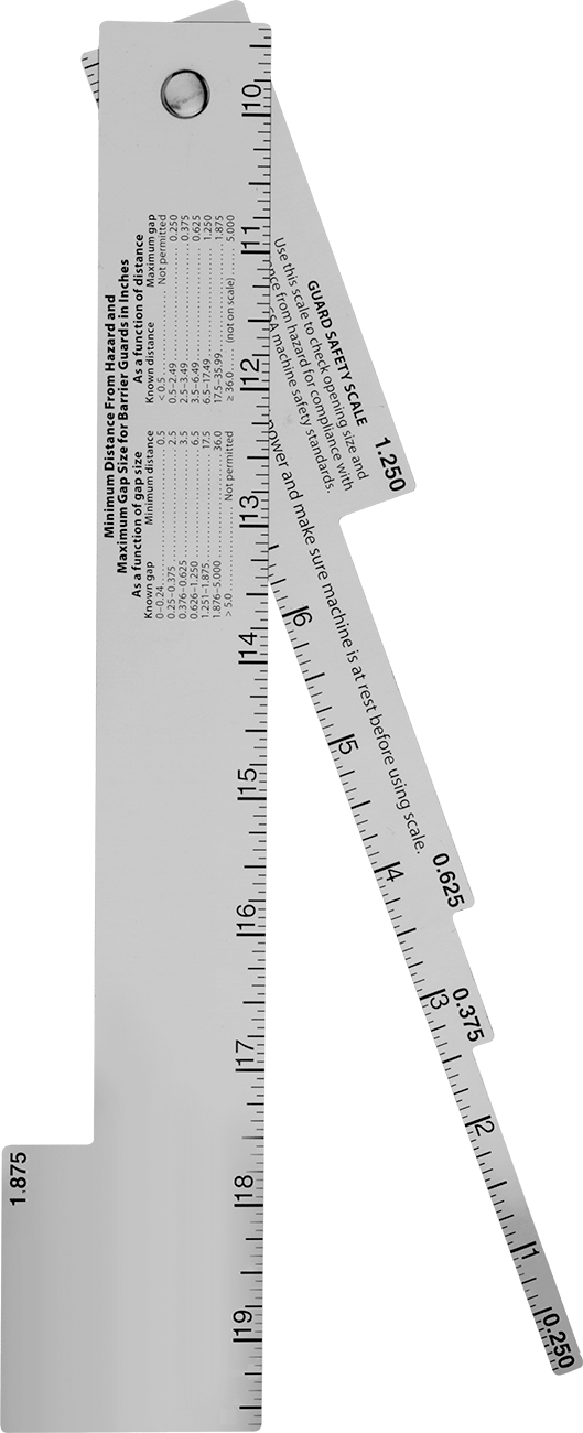 Makine Koruma Güvenlik Ölçer, 19-1/2" Uzunluk